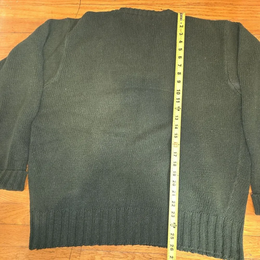Polo Ralph Lauren Green Sweater 100% Cotton Mens Sz XL
